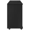 vidaXL Rollschrank Schwarz 100 x 39 x 65,5 cm Massivholz Kiefer