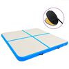 vidaXL Aufblasbare Gymnastikmatte mit Pumpe 200x200x10 cm PVC Blau