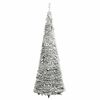 vidaXL Pop-Up-Weihnachtsbaum K&uuml;nstlich Beschneit 50 LEDs 120 cm