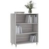 vidaXL Bücherregal Grau Sonoma 69,5x32,5x90 cm Holzwerkstoff