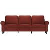 vidaXL 3-Sitzer-Sofa Weinrot 180 cm Kunstleder