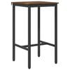 vidaXL Bartisch 52 x 52 x 110 cm Holzwerkstoff Raucheiche Rechtwinklig