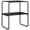 vidaXL Konsolentisch Schwarze Eiche 60 x 42,5 x 70 cm Holzwerkstoff