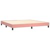 vidaXL Boxspringbettgestell Rosa 200x200 cm Samt