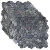 vidaXL Kieselplatten Grau 30 x 30 cm Flusskiesel