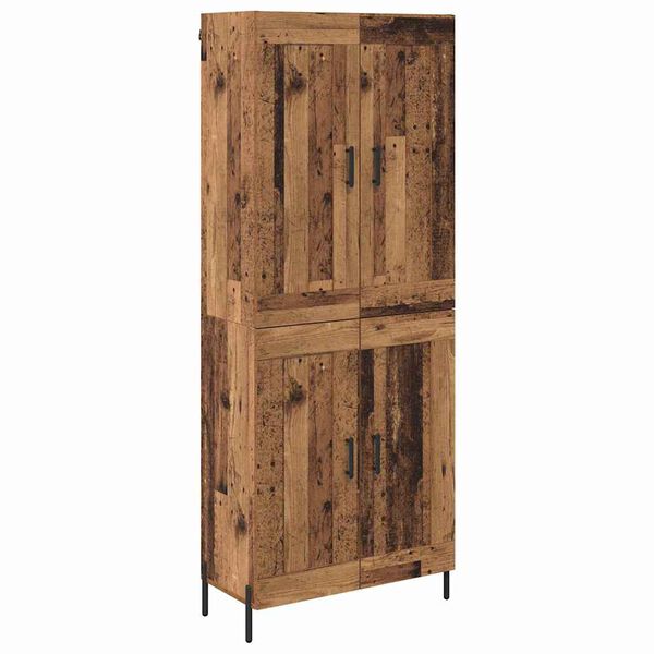 vidaXL Highboard 2 pcs Altholz Holzwerkstoff