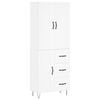 vidaXL Highboard Wei&szlig; 69,5x34x180 cm Holzwerkstoff