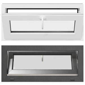 vidaXL Kellerfenster RISOR 90 x 40 cm PVC und Glas