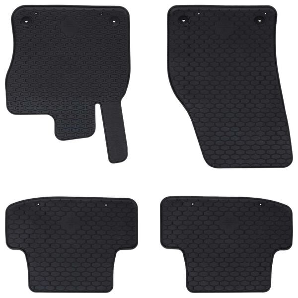 vidaXL Autofu&szlig;matte 4 pcs Schwarz geeignet f&uuml;r AUDI Q2 Gummi