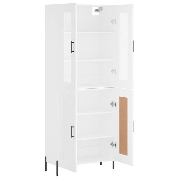 vidaXL Highboard Wei&szlig; 69,5x34x180 cm Holzwerkstoff