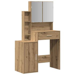 vidaXL Schminktisch Artisan-Eiche 80 x 35 x 132 cm Holzwerkstoff