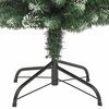 vidaXL K&uuml;nstlicher schlanker Weihnachtsbaum Gr&uuml;n und Wei&szlig; 120 cm