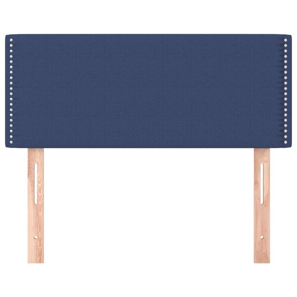 vidaXL Kopfteil Blau 100x5x78/88 cm Stoff