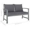 vidaXL 4-tlg. Garten-Lounge-Set mit Auflagen Massivholz Akazie
