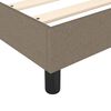vidaXL Boxspringbett mit Matratze Taupe 180x200 cm Stoff