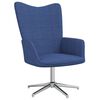 vidaXL Relaxsessel Blau Stoff