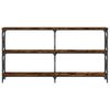 vidaXL Konsolentisch R&auml;uchereiche 156x28x80,5 cm Holzwerkstoff