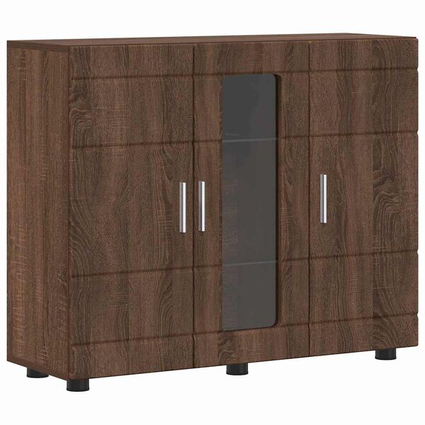 vidaXL Holzschrank mit Speicher Braun Eichen-Optik 88,5 x 30,5 x 73 cm