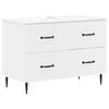 vidaXL Waschbeckenschrank HAARLEM Wei&szlig; 82 x 41 x 58,5 cm Holzwerkstoff