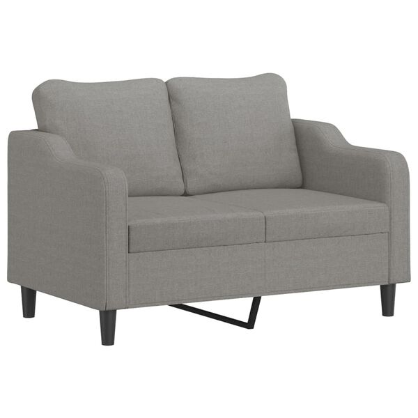 vidaXL 2-Sitzer-Sofa Dunkelgrau 120 cm Stoff