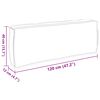 vidaXL Kissen Weinrot 120 x 40 x 12 cm Oxford-Stoff