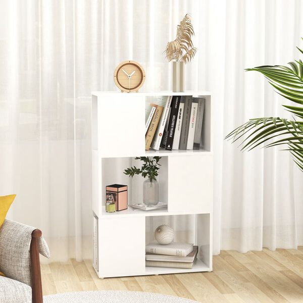 vidaXL Bücherregal Raumteiler Weiß 60x24x94 cm Holzwerkstoff