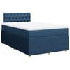 vidaXL Boxspringbett mit Matratze Blau 120x200 cm Stoff