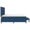 vidaXL Boxspringbett mit Matratze mit Kopfteil Blau 200 x 200 cm Stoff