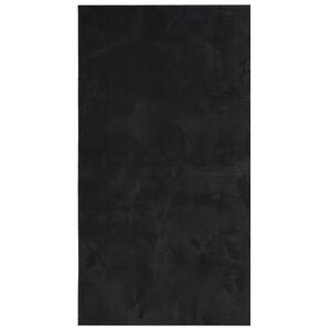 vidaXL Teppich HUARTE Kurzflor Weich und Waschbar Schwarz 60x110 cm