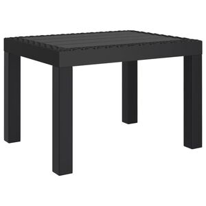 vidaXL Gartentisch Anthrazit 59x47x40 cm PP