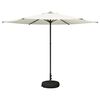 vidaXL Garten-Schirm mit Fu&szlig; 300 x 300 cm Polyester Rechtwinklig Creme