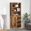 vidaXL Highboard mit Schubladen 2 pcs Altholz Holzwerkstoff