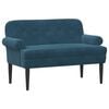vidaXL Zweisitzer mit Knopfheftung Blau 120 x 66 x 78 cm Samt