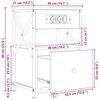 vidaXL Nachttisch 2 pcs Graues Sonoma 40 x 31 x 60 cm Holzwerkstoff
