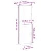vidaXL Highboard Sonoma-Eiche 35 x 39 x 168 cm