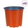 vidaXL Blumentopf 50 pcs Keramik &Oslash; 15 x 13 cm Kunststoff