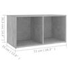 vidaXL TV-Schrank Betongrau 72x35x36,5 cm Holzwerkstoff