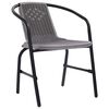 vidaXL Gartenst&uuml;hle 8 Stk. Rattan-Optik Kunststoff und Stahl 110 kg