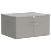 vidaXL Aufbewahrungsbox 24 stk. Vliesstoff 50 x 30 x 25 cm 37,5 L Grau