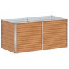 vidaXL Hochbeet Hellbraun 160 x 80 x 77 cm Verzinkter Stahl