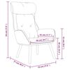 vidaXL Relaxsessel Creme Stoff