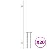vidaXL M&ouml;belgriffe 20 Stk. Silbern 224 mm Edelstahl