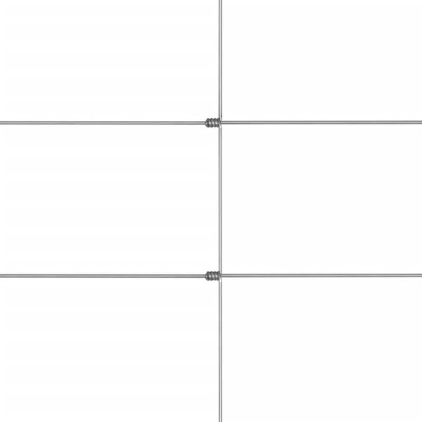 vidaXL Gartenzaun Verzinkter Stahl 50x1,6 m Silbern