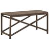 vidaXL Gartenbank 80 cm Poly Rattan Braun