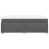 vidaXL Boxspringbett mit Matratze Dunkelgrau 120x190 cm Stoff