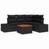 vidaXL Garten-Sofa-Set 5 pcs Schwarz