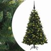 vidaXL K&uuml;nstlicher Weihnachtsbaum mit Weihnachtskugel 120 cm 150 LEDs