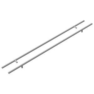 vidaXL Schrankgriff 2 Stk. Silber 800 mm Edelstahl