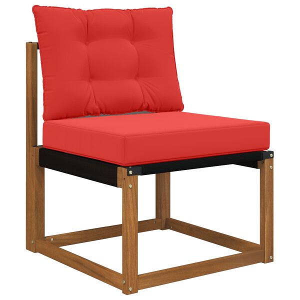 vidaXL Sofakissen f&uuml;r drau&szlig;en 2 pcs Rot Polyester