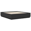 vidaXL Bettrahmen mit Kopfteil Schwarz 200 x 200 cm Holzwerkstoff